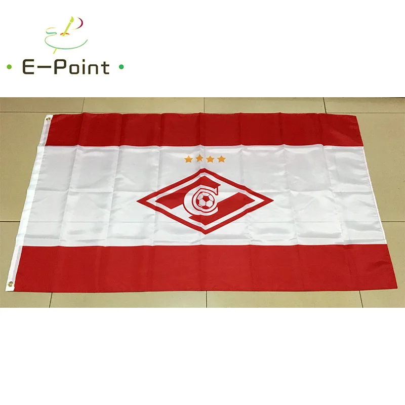 FC Spartak Moscow Flag 2x3ft (60x90cm) 3x5ft (90x150cm) Decoration Banner for Home and Garden