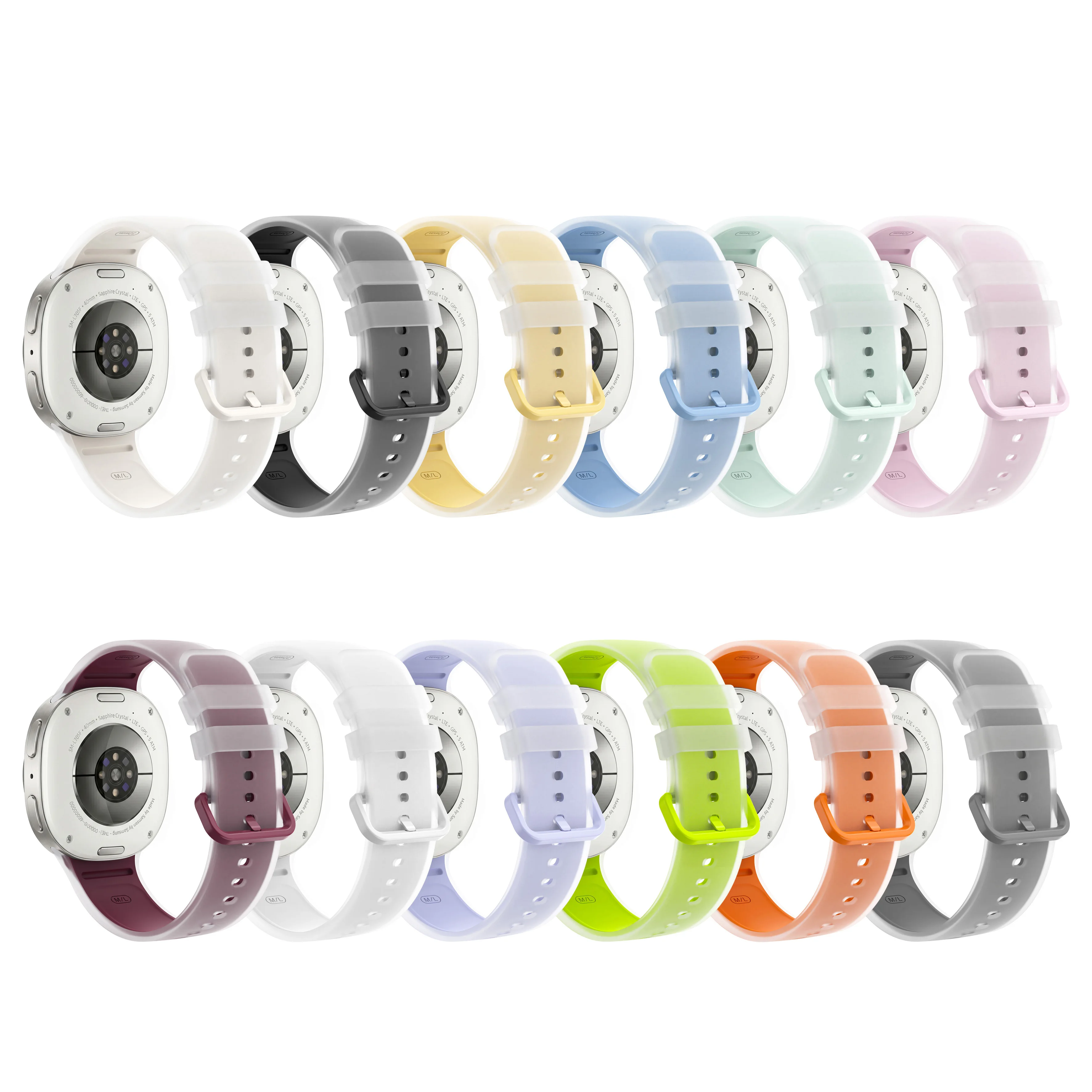 Jelly Band for Samsung Galaxy Watch 9 8 40mm 44mm Smartwatch Original Silicone Correa Sport Bracelet Watch 8 Classic 46mm Strap