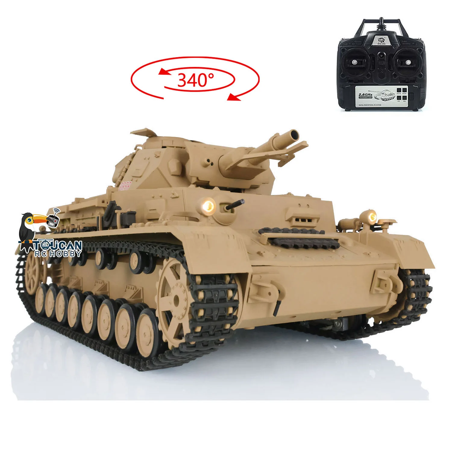 US Stock 2.4G Heng Long 1/16 Scale 7.0 Plastic Radio Control Panzer IV F RTR RC Tank Model 3858 Vehicle Hobby Toys for Adults