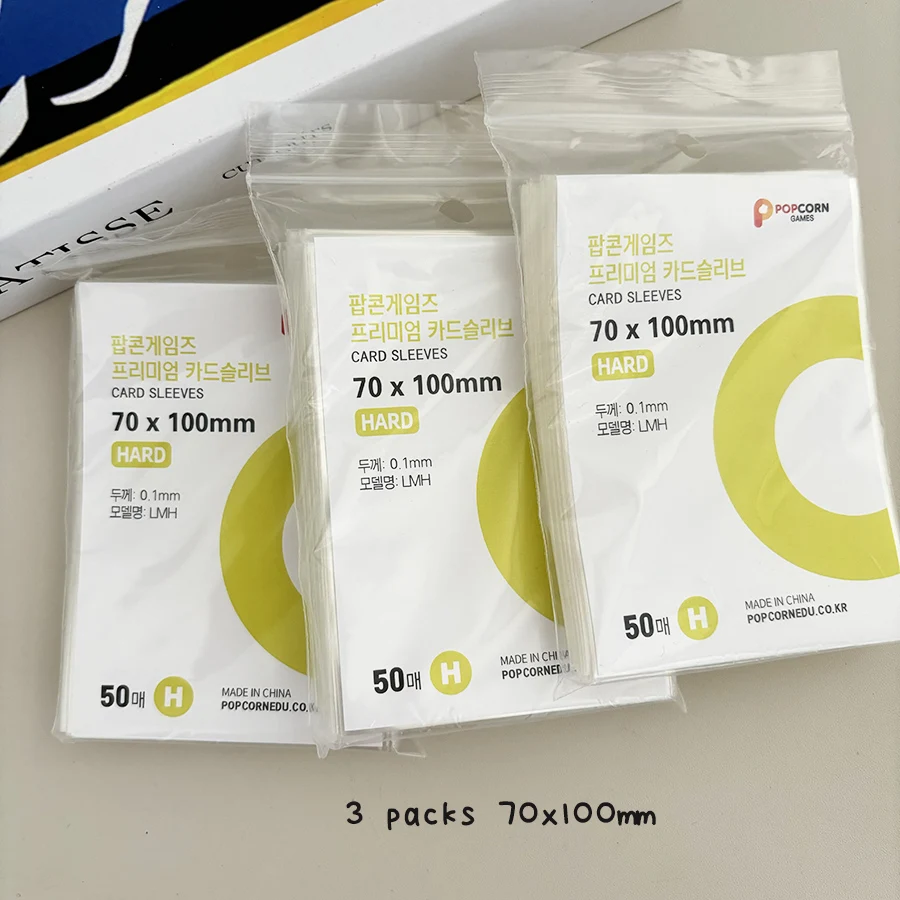 SKYSONIC 50 Stück/Packung transparente Hüllen, 56 x 87 mm/59 x 92 mm/70 x 100 mm Topload Kpop-Taschen, Postcatds Idol-Kartenhalter – Detail 17