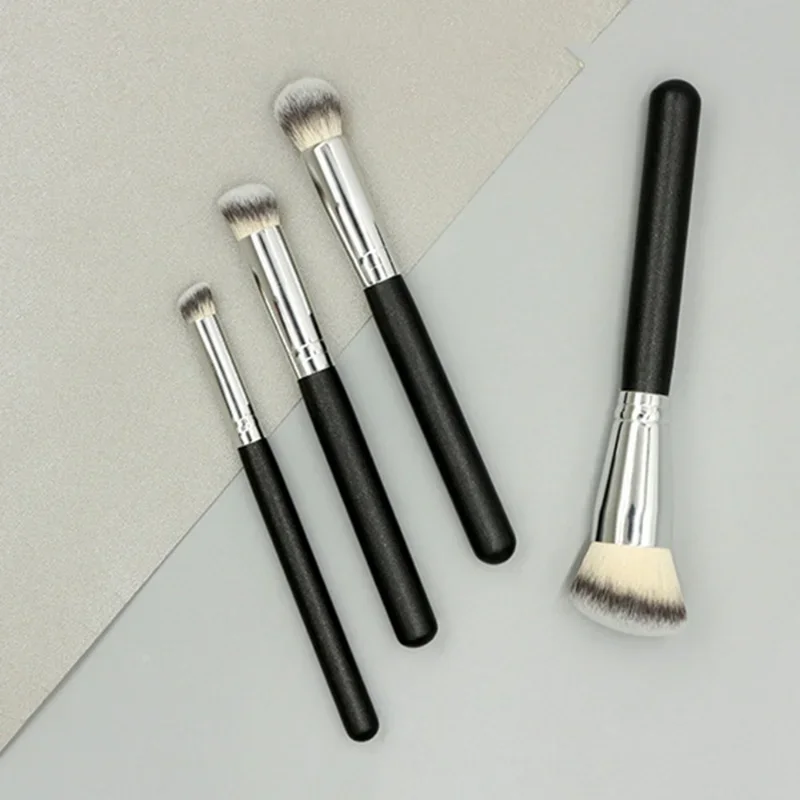 Makeup Brushes Foundation Concealer Angled Seamless Cover Synthetic Dark Circle Liquid Cream Cosmetics Contour Brush Beauty Tool