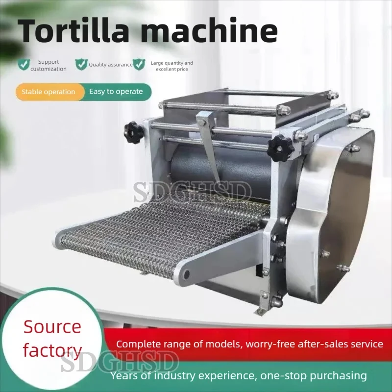 

Automatic Stainless Steel Motorized Corn Flour Tortilla & Chips Making Machine for Home Use High Capacity