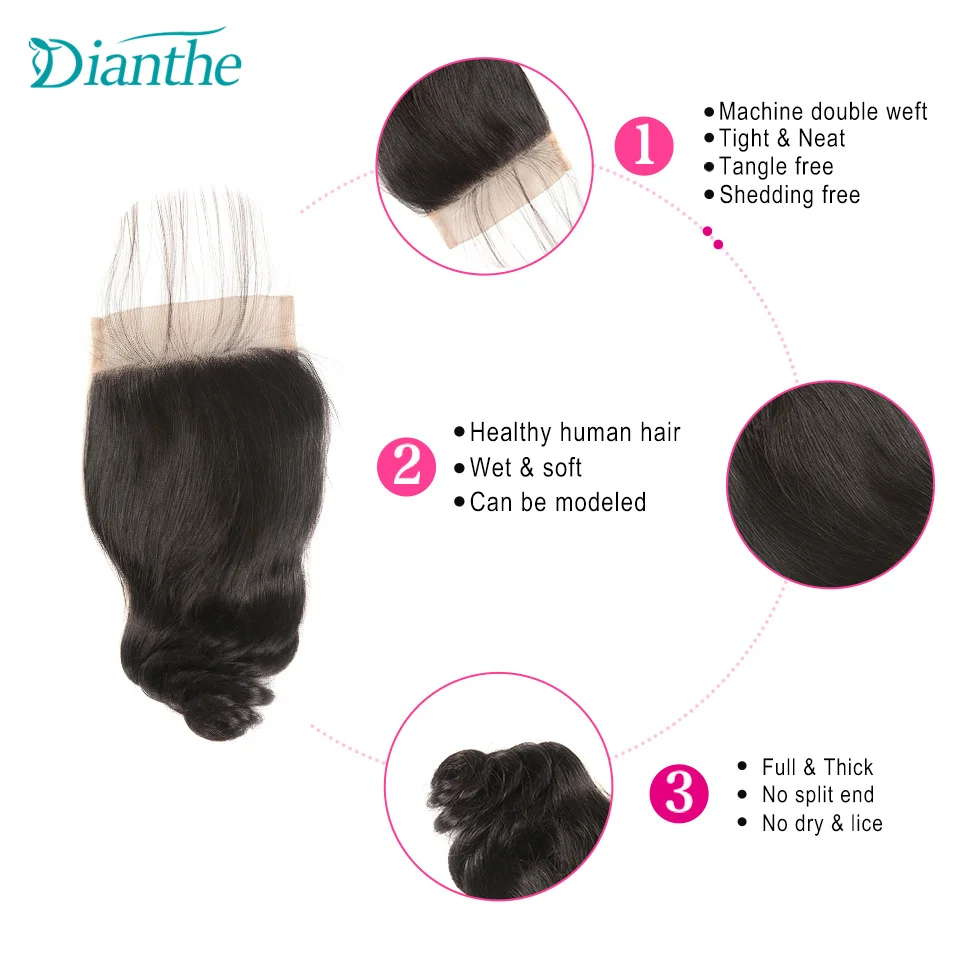 Dianthe – perruque Lace Frontal Wig brésilienne naturelle, cheveux bouclés, 13x4, pre-plucked, pour femmes