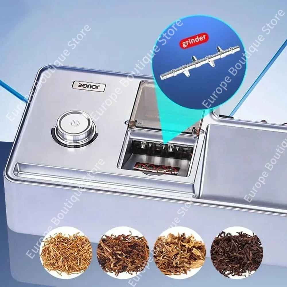 2026 3-in-1 Automatic Cigarette Machine Electric Cigarette Smart Sensor Injector Tobacco Filled 5.5 6.5 8mm Round Tube Tweezers view 4