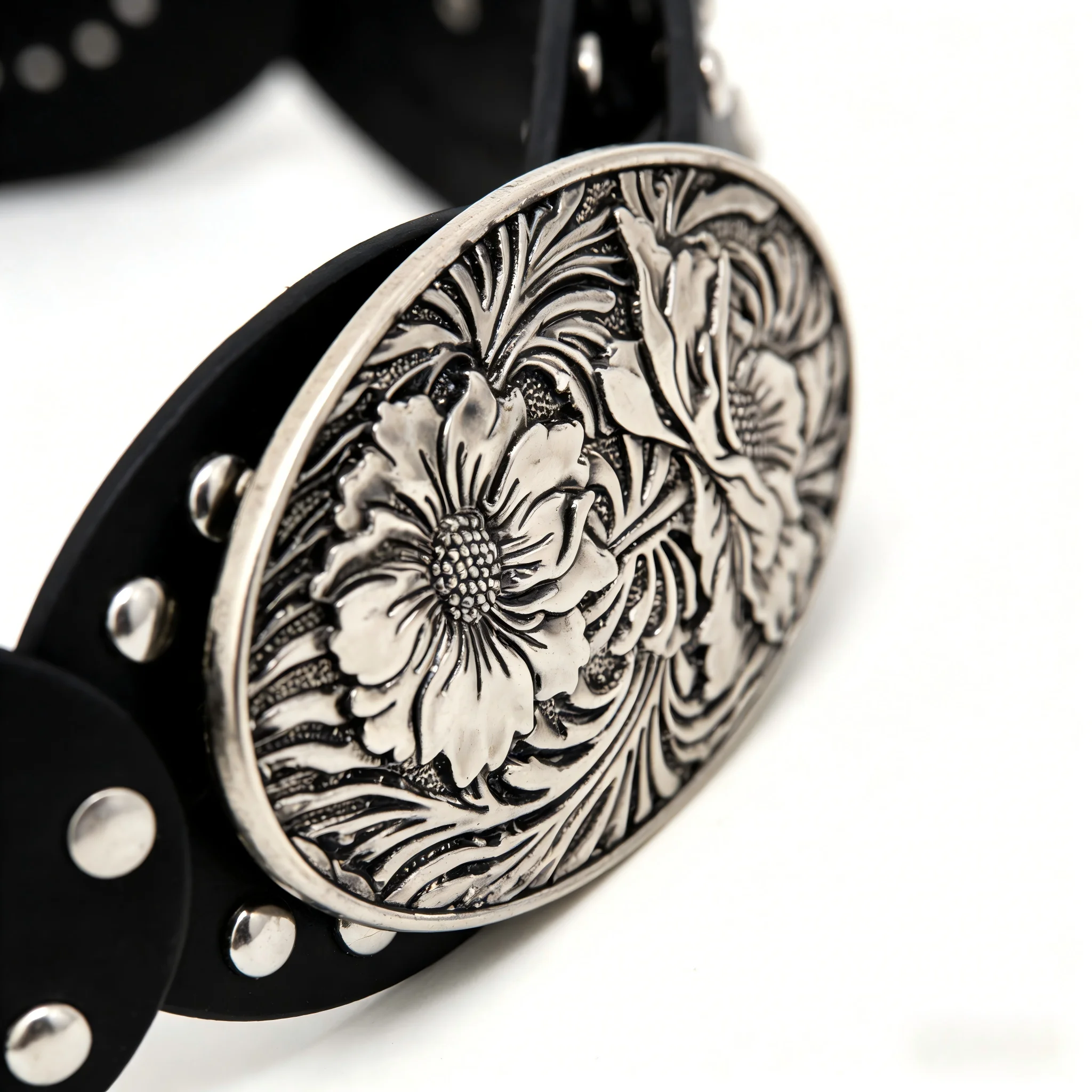 1 unisex waist belt, five pointed star oval cake, retro punk street style, suitable for daily leisure, outings, gatherings