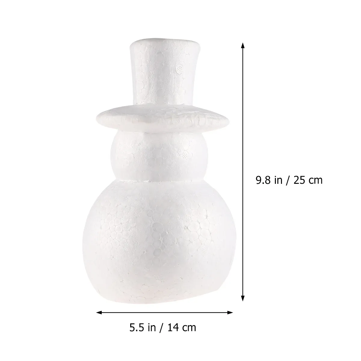 1Pcs Christmas Snowman DIY Kit Unfinished Foam Snowman Decor for Creativity Development Festive Home Party Garden Bar Use