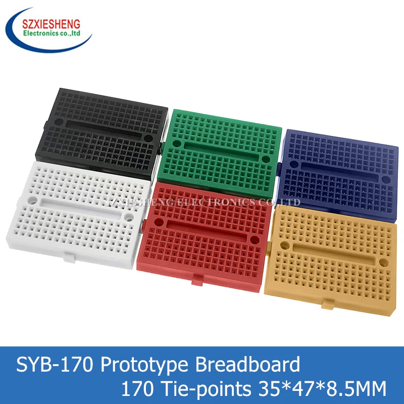 1PCS SYB-170 Mini Solderless Prototype Breadboard 170 Tie-points 35*47*8.5MM For Arduino Diy Kit