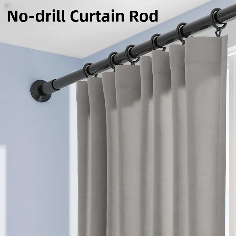

Expandable Pole No Drilling Required Roman Curtain Rod 4m Bath Curtain Rod 5m 6m Expanding Partition Clothes Drng Ra Supp...