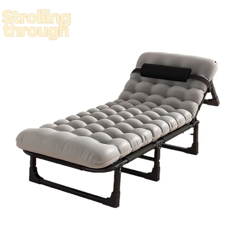 

Складная кровать-шезлонг для офиса и дома, односпальная, металлическая, многофункциональная, для взрослых, для обеденного перерыва