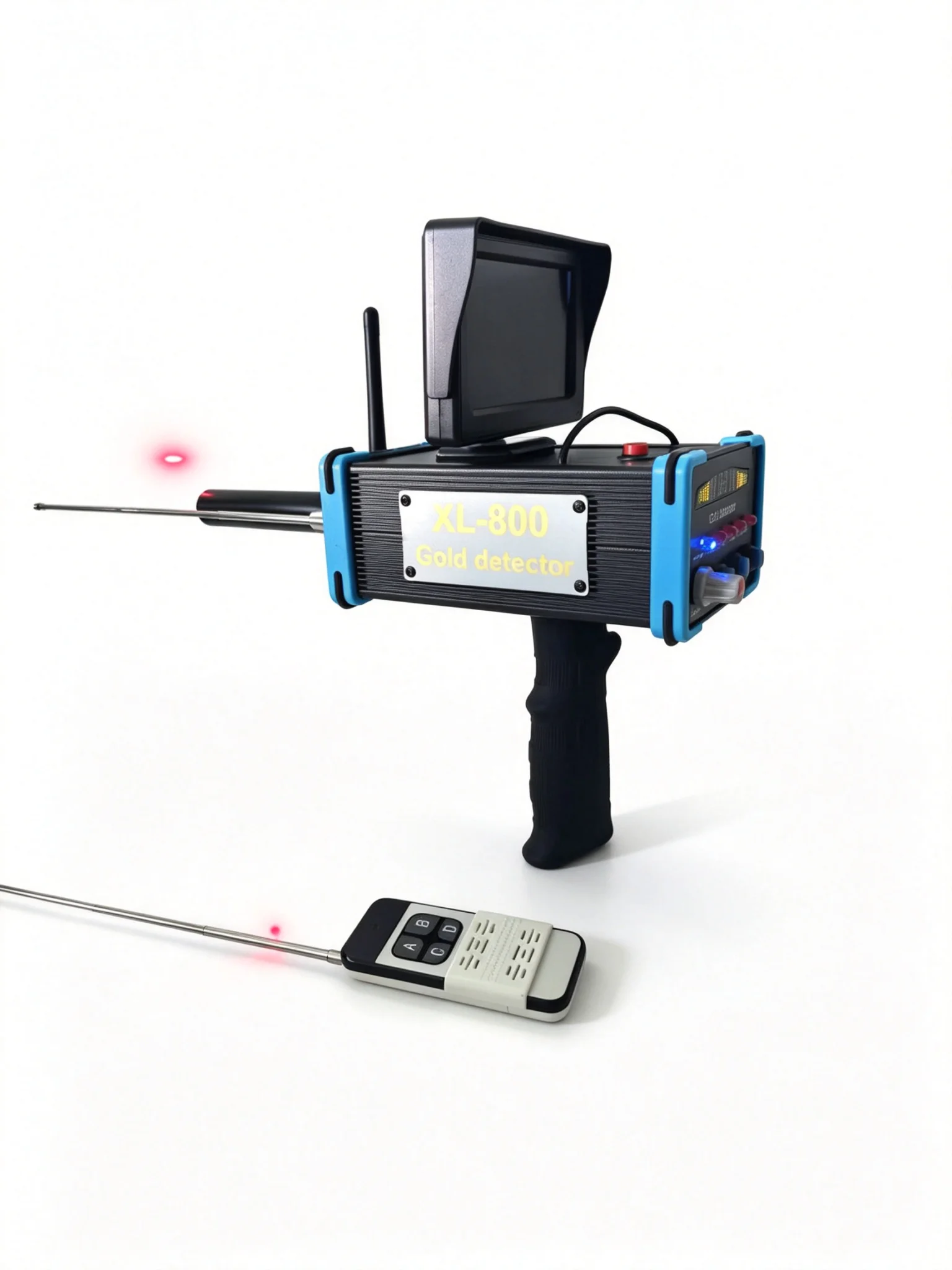 XL800 Industrial Metal Detector with Laser Targeting 15m Depth 99m Range Gold Detector Underground Treasure Hunter Professional