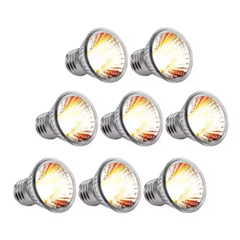 

Лампы для обогрева рептилий FZFZ Full Spectrum Basking UV Light Bulbs 8PCS UVA+UVB, 8 шт., UVA+UVB, для змей, черепах и других домашних животных