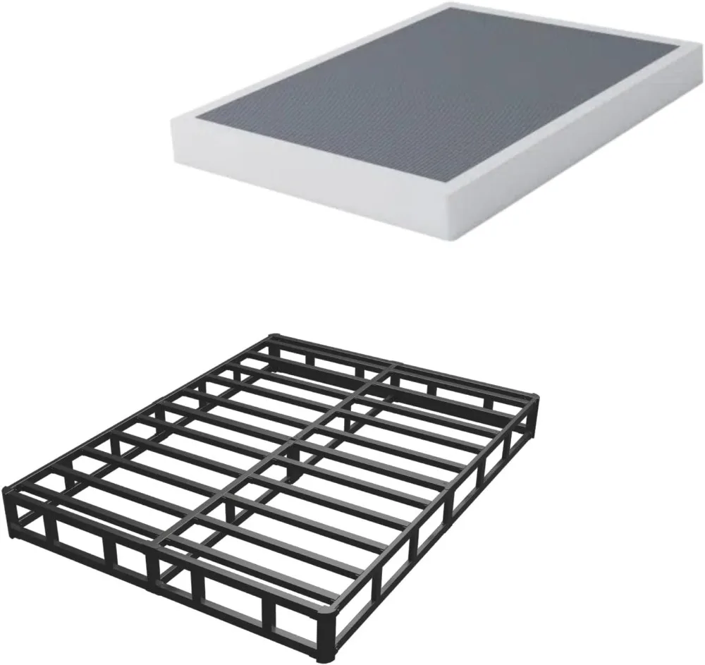 مرتبة زنبركية ذات صندوق معدني شديد التحمل مقاس 7 بوصات، سعة 3000 رطل، خالية من الضوضاء، سهلة التجميع، مقاس كوين