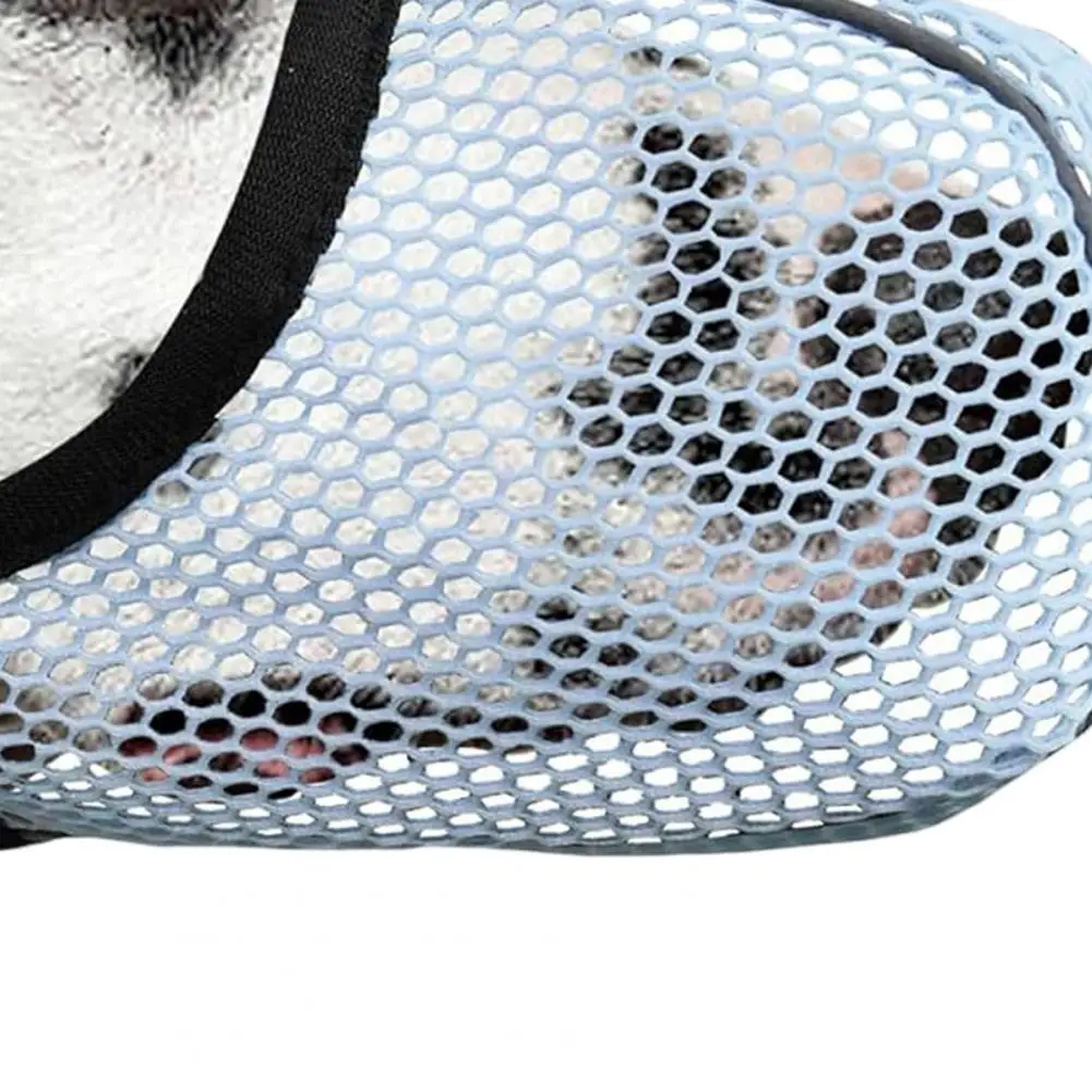 Dog Muzzle Breathable Mesh Dog Muzzle for Dogs Anti-barking Chewing Biting Adjustable Reflective Basket