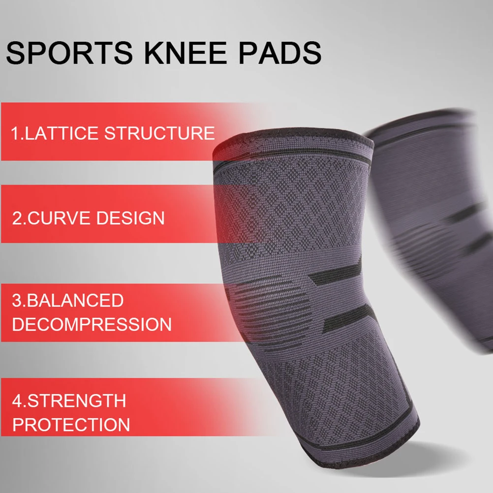 

Knee Pads Sports Protective Gear Elastic Breathable Comfortable Nonslip Design Fits Skin Ideal for Fitness Exercise Basketball