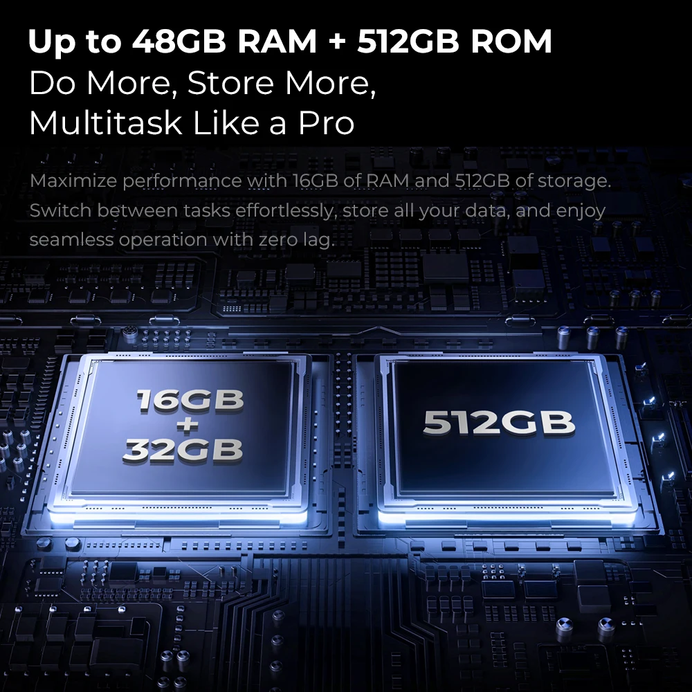 Oukitel WP100 TITAN Rugged Smartphone 33000mAh 66W Fast Charging Dimensity 7300 5G 100-Lumne Built-in Projector 200MP Cmaera NFC