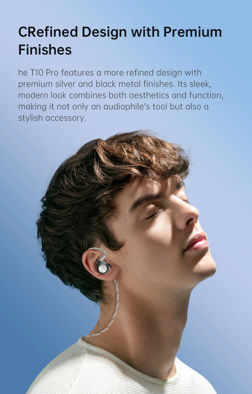 ARTTI T10 PRO Neuer 14,2 mm Planar-Treiber, strukturierter Bass, In-Ear-HiFi-Kopfhörer, kabelgebunden, IEMs-Monitore, 0,78 mm, 2-poliger 2-in-1-Stecker – Detail 3