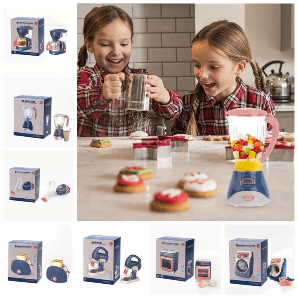 

Simulation Juicer Simulation Kitchen Home Appliances Set Coffee Machine Vacuum Cleaner Simulation Kitchen Toys Mini Electric