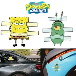 Pegatinas y calcomanías de Bob Esponja para coche, accesorios para coche, impermeables, para ordenador portátil, ventana, motocicleta, cubierta de estilo, regalos