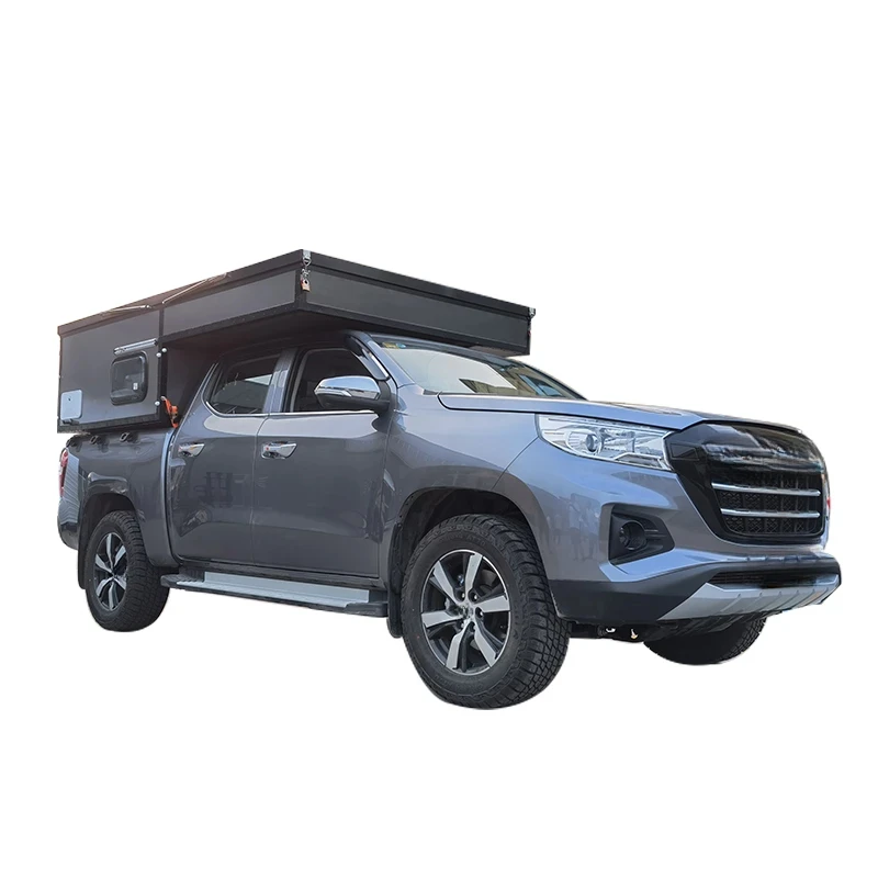 Auto Parts Lightweight Luxury Pop‑Up Bed Camper Roof Top Tent For Pick‑Up Truck Off‑Grid Camping Traveling