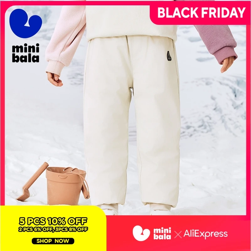 

Mini Bala Trousers for Boys and Girls 2024 Winter New Pants Heat-Generating Warm Long Down Trousers