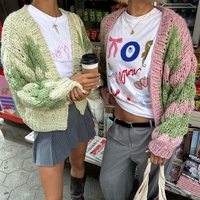 Stylish Patchwork Striped Knit Cardigans for Women Autumn Fashion Long Sleeve Open Front Sweaters Coats Streetwear Outwear