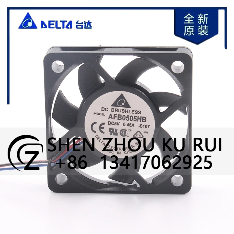 

Delta 12V 24V 48V DC5V 0.45A AC EC 5015 50X50X15MM 5CM Motherboard High air Volume PWM Double Ball Bearing AFB0505HB Cooling Fan