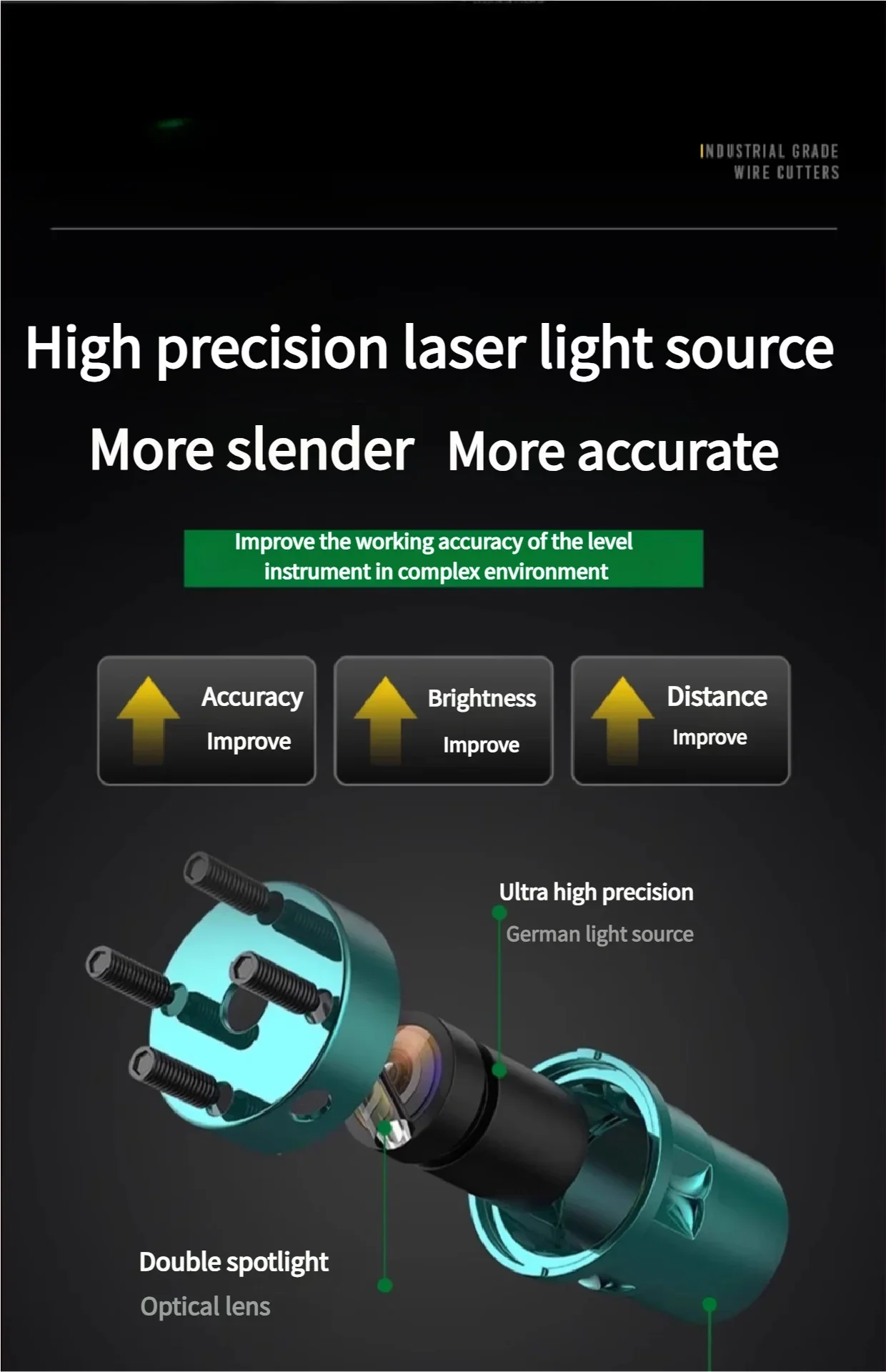 Self-Leveling Laser Tool: Cross Line Laser Level, Infrared Positioning Pointer & Alignment Marking Pen for Construction, Enginee image 5