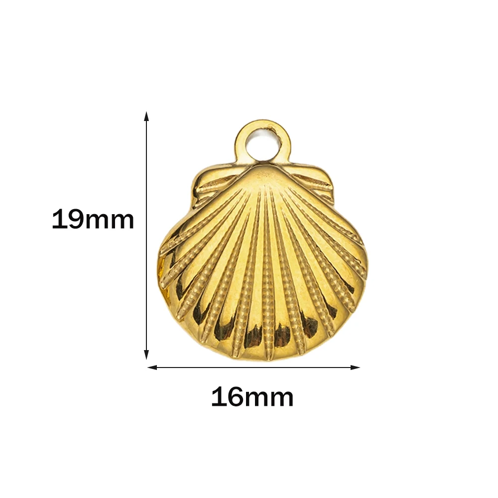 10 stuks roestvrijstalen zomerstrandbedels zeester schelp conch hangers voor DIY armband ketting oorbellen sieraden maken