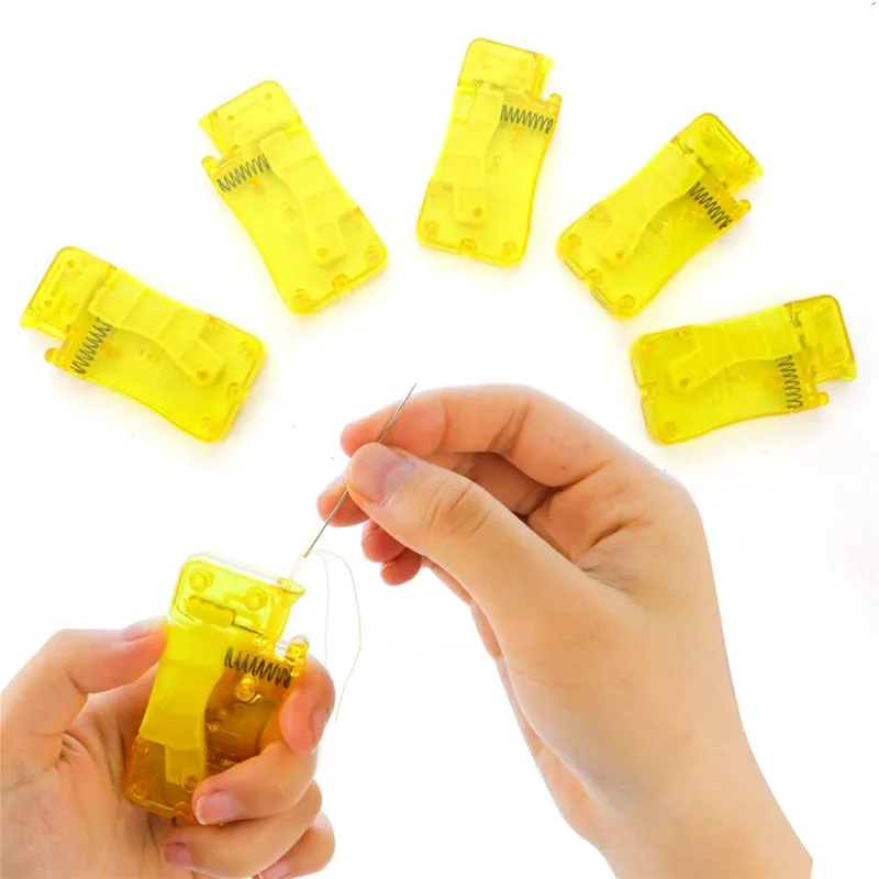 1Pcs Quick Threading Device Universal Fast Auto Needle Threader Household Portable DIY Needle Hand Sewing Accessories