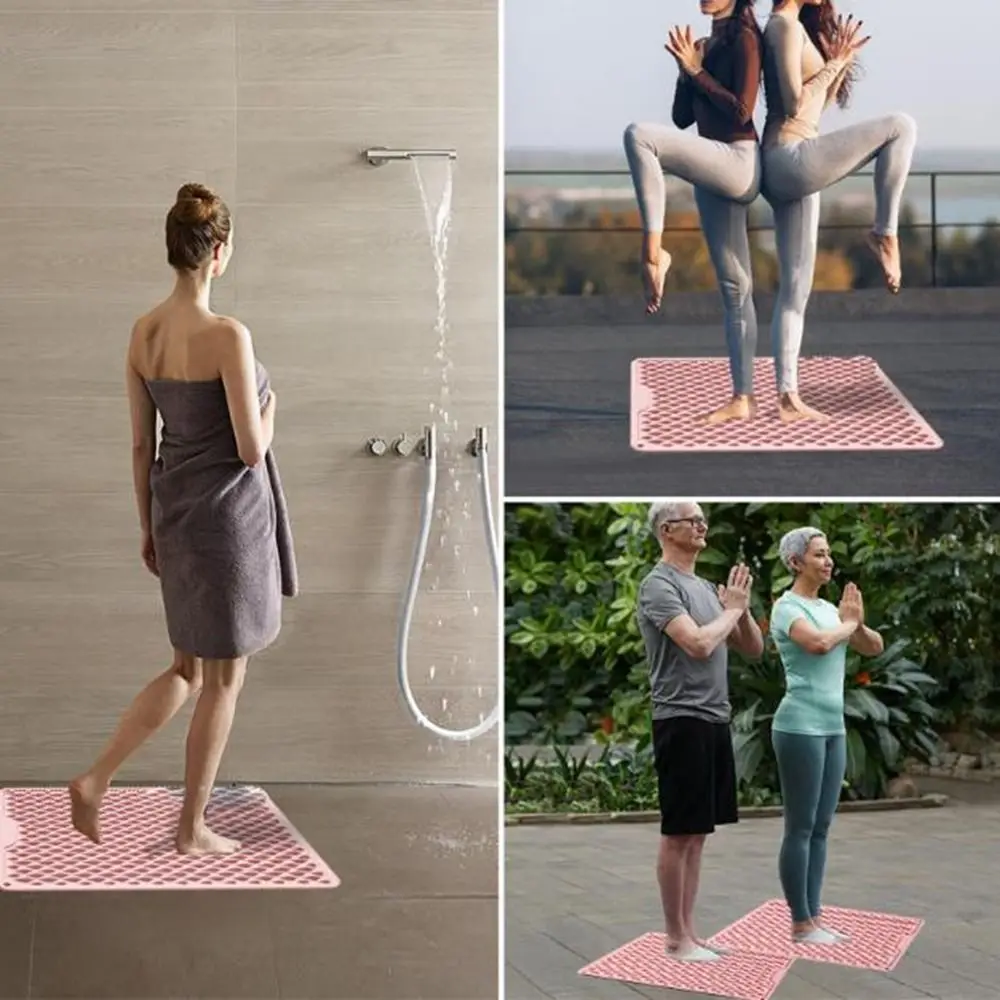 Silicone Jogging Massage Pad Thickened Soft Finger Pressure Board Non-slip Double-sided Foot Massage Pad Fitness Pedal