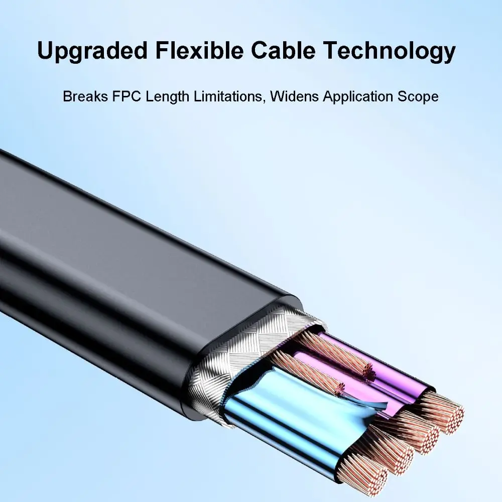 1m/2m/3m USB3.2 Cable 10Gbps 60W Fast Charging USB a To Type C Cord Flexible Flat Line Design Extension Line Laptop Mobile Phone