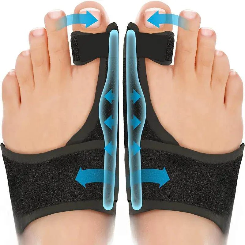 2PCS Orthotics Splint Big Toe Straightener, Bone Thumb Adjuster, Protector, Hallux Valgus, Pain Relief, Foot Care Tools, Splint