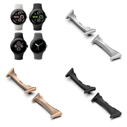 1Pair Watch Connector Adapter For Google Pixel Watch 3 41mm 45mm Accessories Metal Smartwatch Adapters Replacement