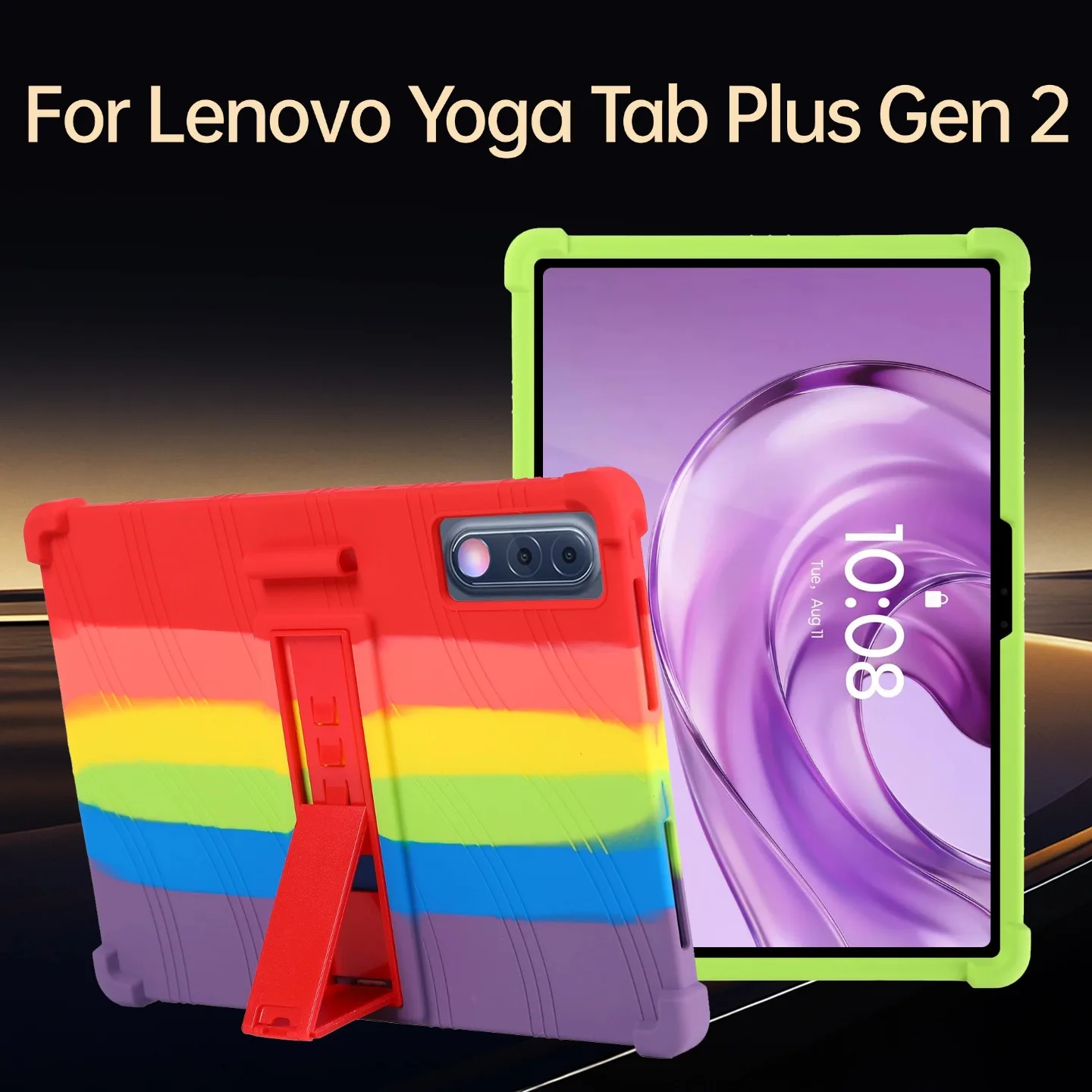 For Lenovo Yoga Tab Plus Gen 2 Tablet 13 inch Case Shockproof Cover Kids Friendly Soft Silicon Stand Protective Shell