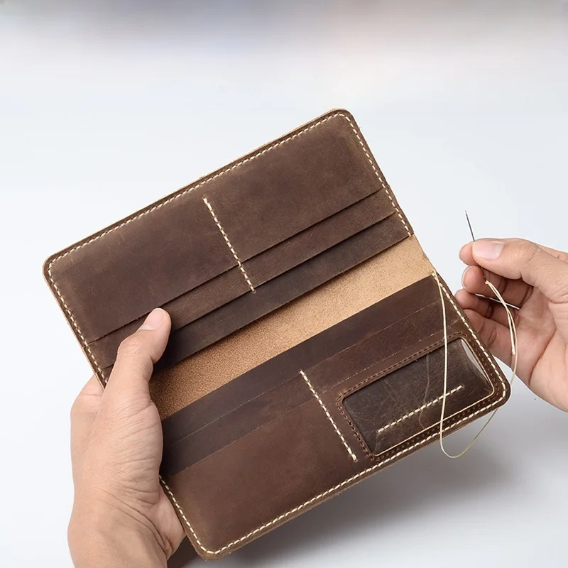 handcrafted-long-wallet-genuine-leather-diy-materials-retro-multi-card-slot-phone-bag-for-men-and-women