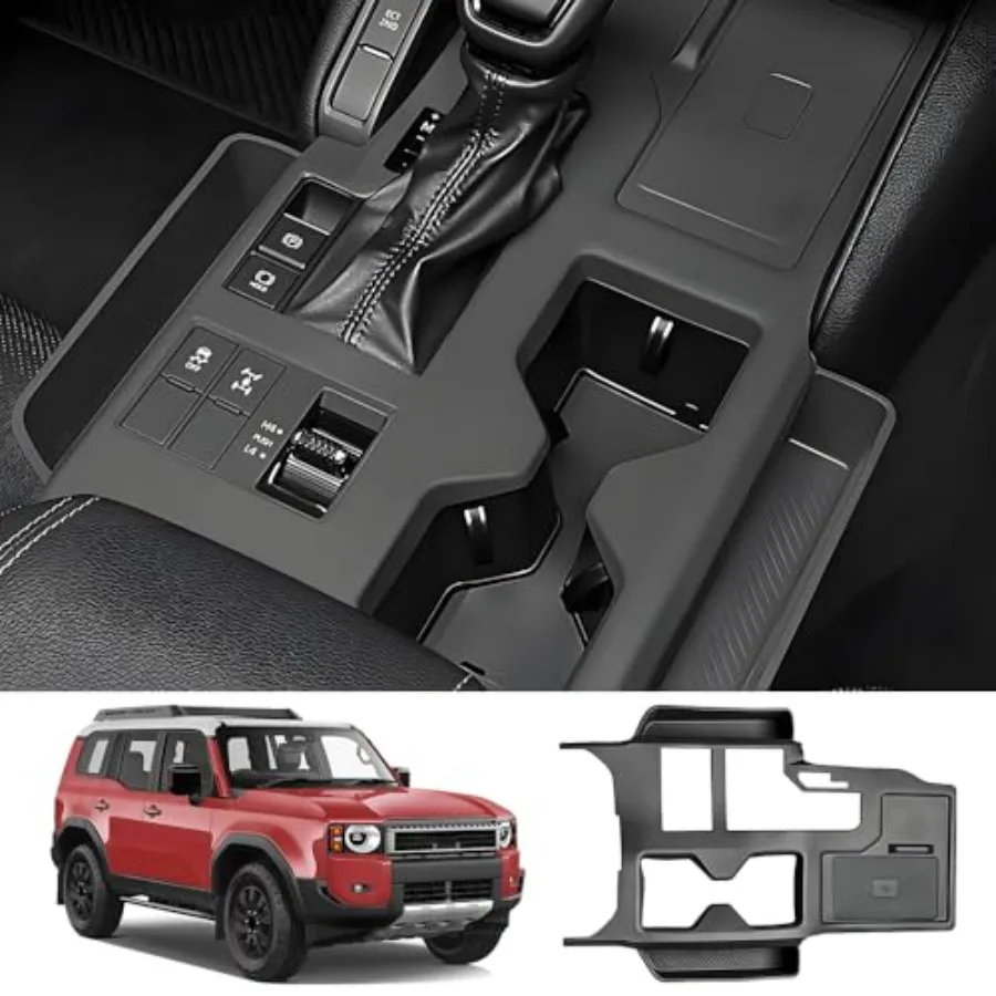 

Car Center Console Organizer for Toyota Land Cruiser 2024 2025 2026 2027 Auto Interior Accessories Central Control Storage Pane