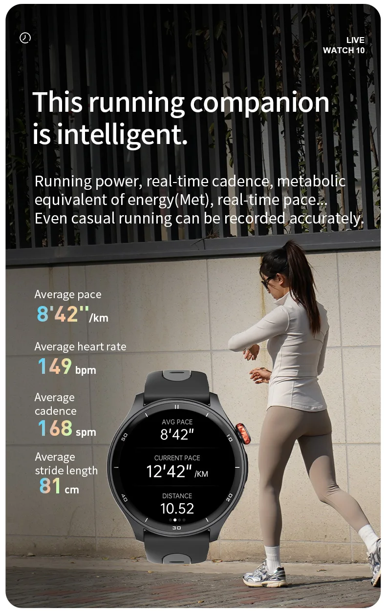 iGPSPORT LW10 1,43 Zoll AMOLED-Bildschirm Herzfrequenzüberwachung Bluetooth Anruf GPS Sport Fitness Blutsauerstoff zum Laufen Radfahren – Detail 13
