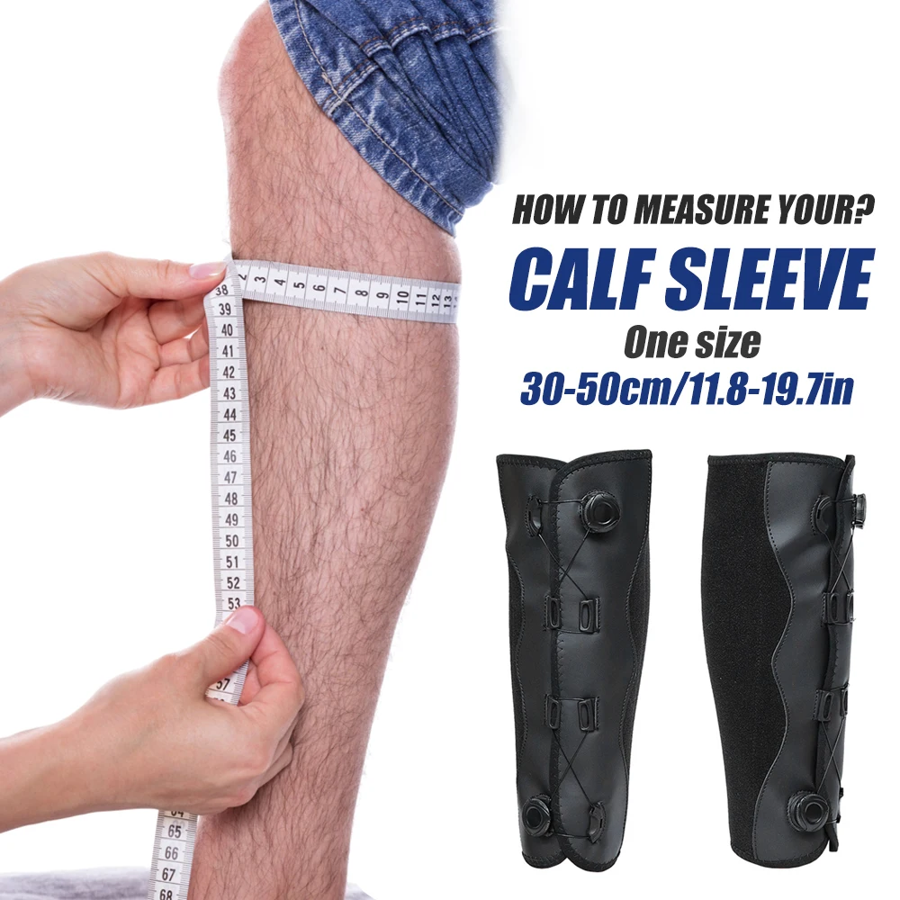 1PC Calf Brace for Torn Muscle and Shin Splint Pain Relief,Adjustable Neoprene Compression Support Wrap for Lower Leg Injury