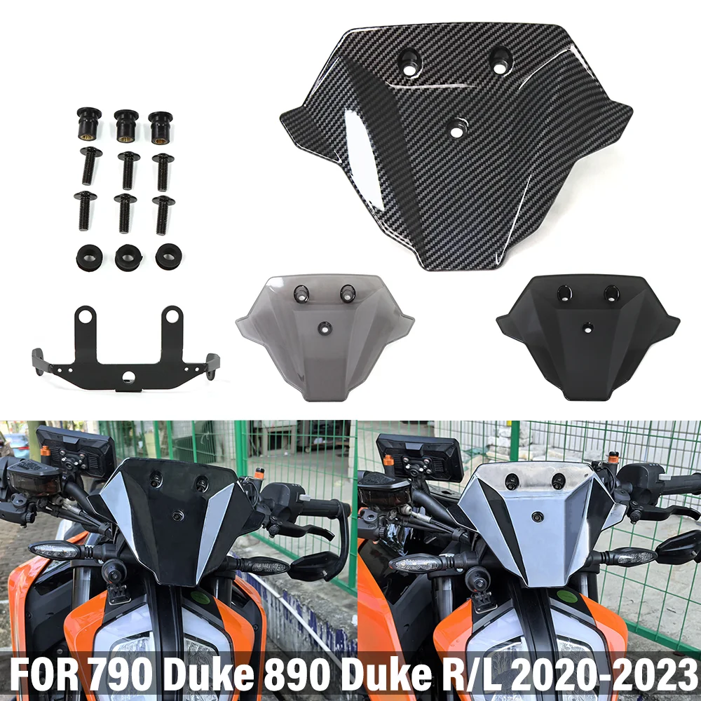 

Motorcycle Windshield Front Fairing Windscreen Shield FOR 790 DUKE L 2020 890 DUKE GP L R Protector Cover Deflector Accessories