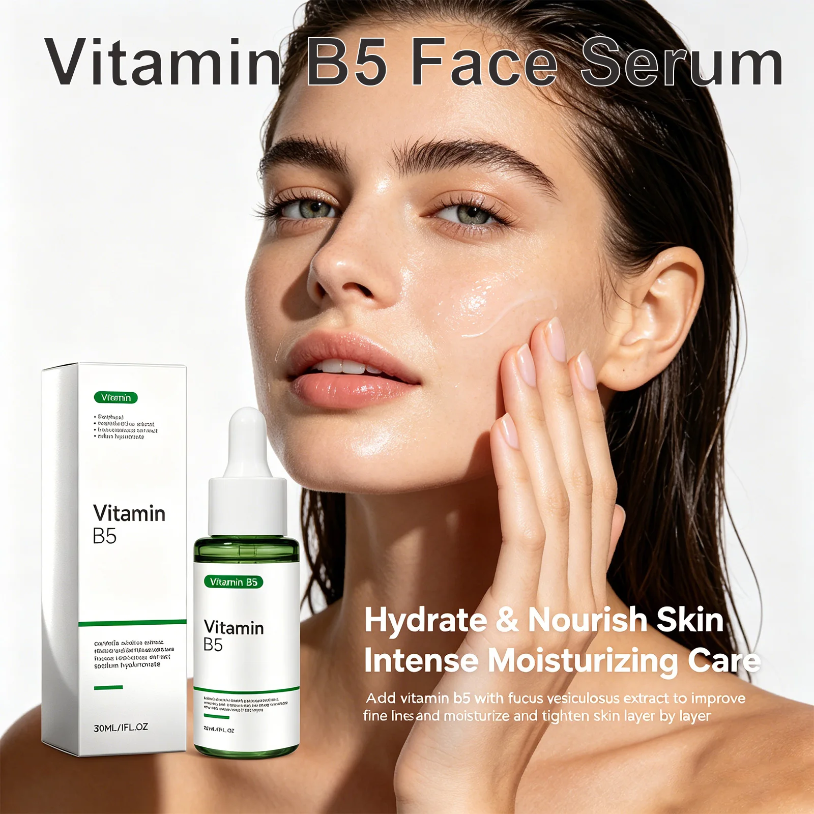 Vitamin B5 Face Serum Centella Asiatica Hydrating Smoothing Firming Skin Care Hyaluronate Hydrating Smoothing Gentle Serum 30ml