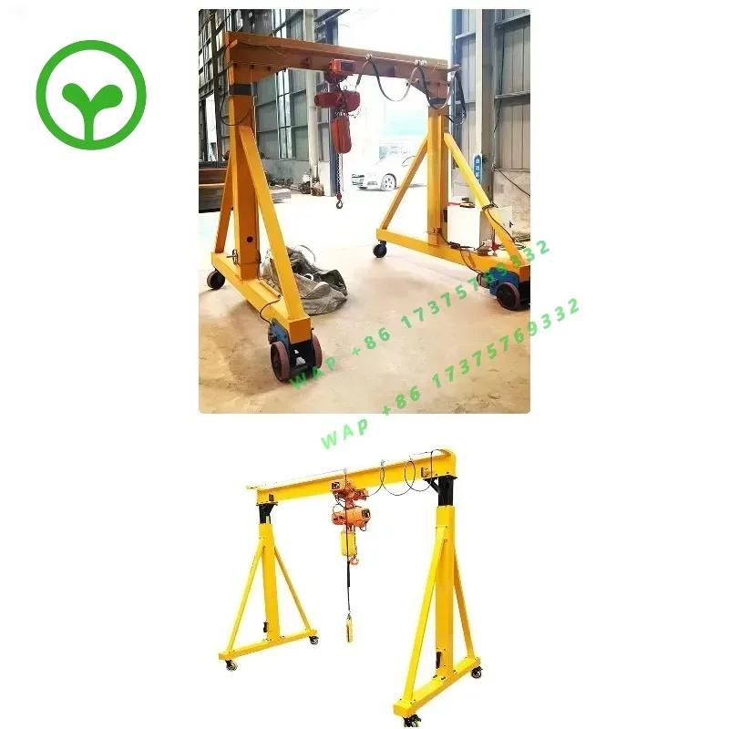 【Best-selling】2T3 Ton 5-ton Universal Mobile Gantry Crane, Heavy Lifting, Simple Gantry Crane, Electric Lifting, Mobile Gantry C
