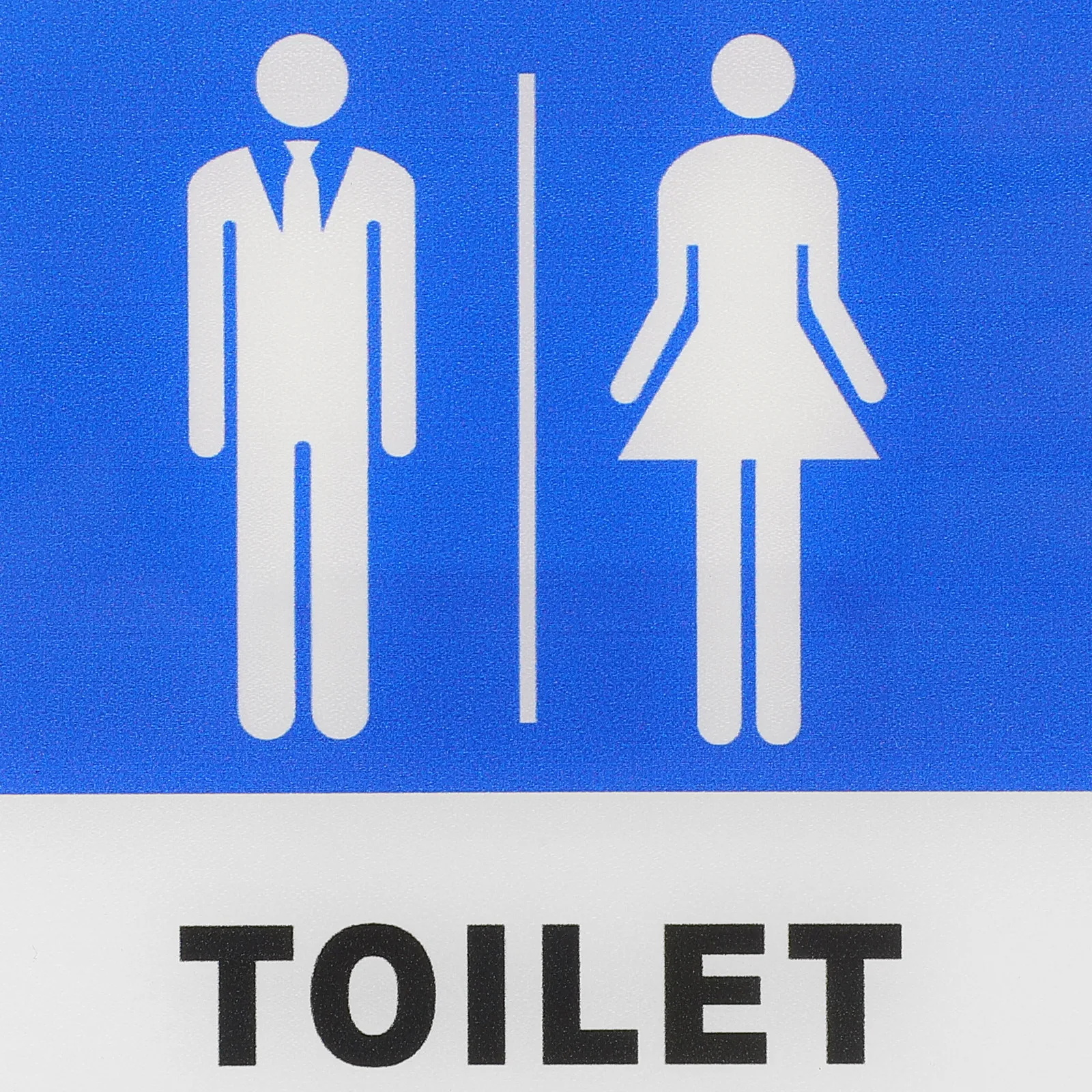 Unisex Bathroom Sign Thick Acrylic Male Female Restroom Toilet Door Sign Easy to Read Clear Pattern for Office Restaurant