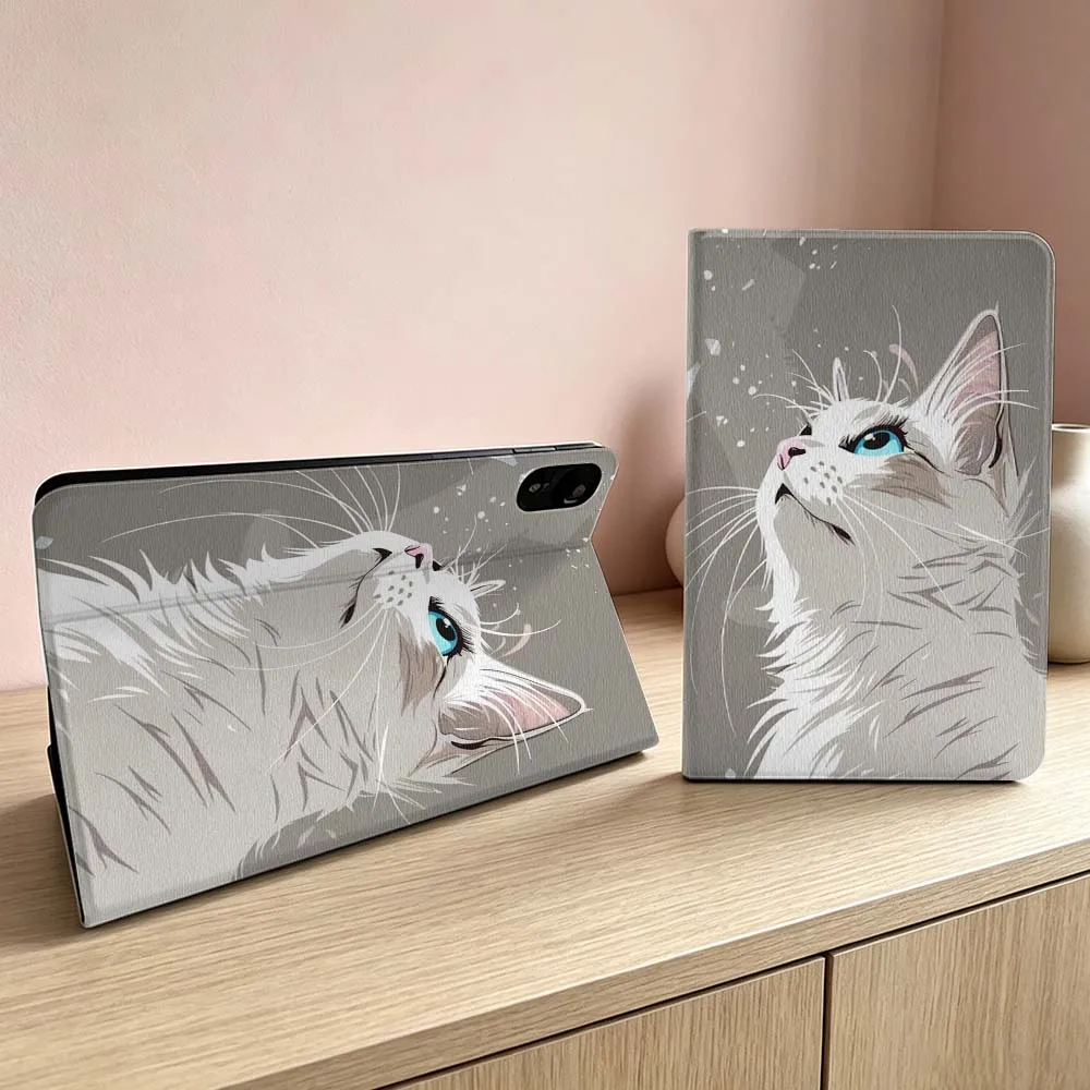 

Cute cat pattern For Xiaomi Redmi Mi Pad 8 7 6 5 4 2 SE K Pro Max Ultra Poco Pad Inch Tablet Case Soft