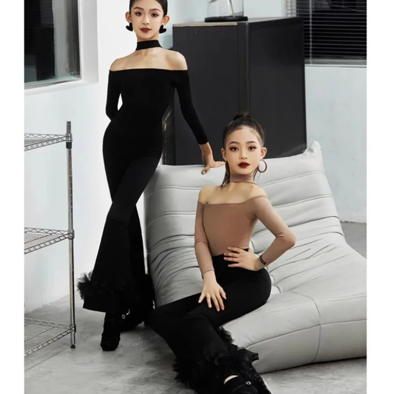 

Новый тренировочный костюм для детей и взрослых, белый профессиональный танцор