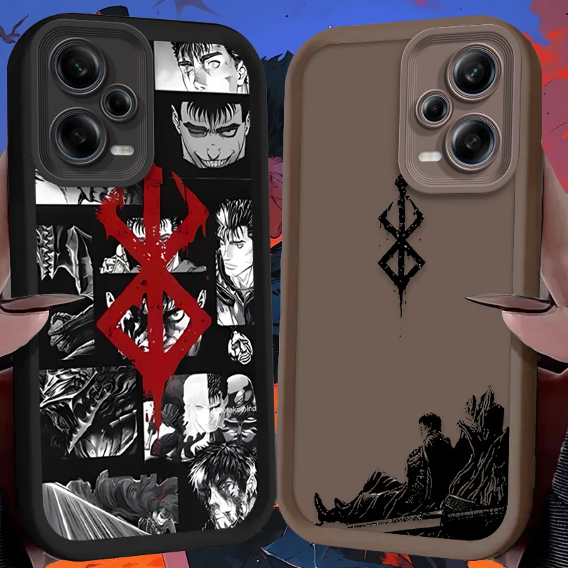 Funda Cool Comics Berserk Guts para Xiaomi Redmi Note 13 14 12 11 Pro Plus 5G 14S 12S 11S 10S 10 9 Redmi 14C 13C 12C 12 4G