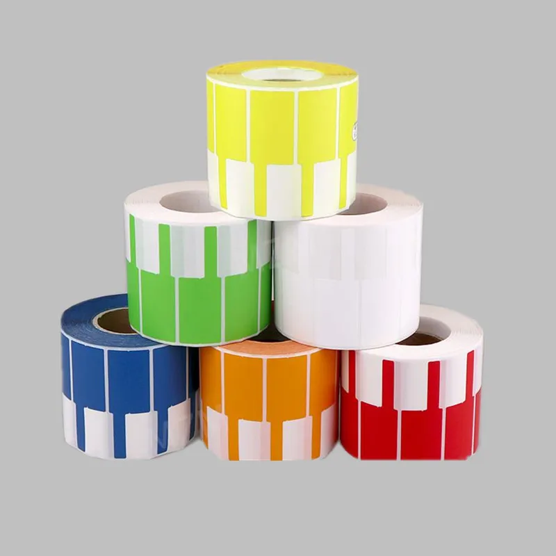 Customized P-type network cable self-adhesive barcode printing paper 70x24mmfor communication room grid barcode machine sticker