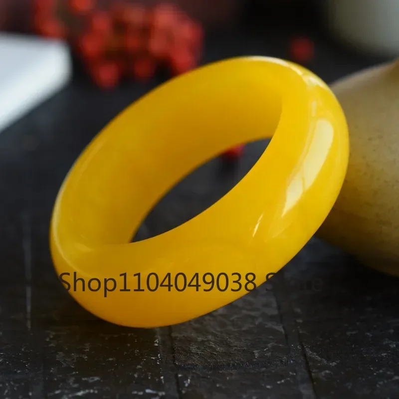 Chicken Oil Yellow Beeswax Personality Raw Stone Bracelet Luxury Amber Bracelet Female Style Bracelet Girlfriend Mother Gift