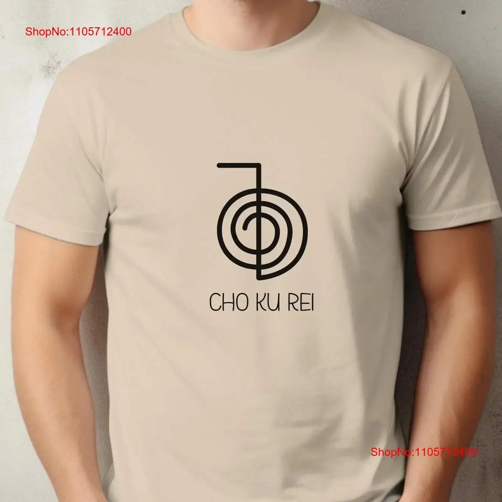 Cho Ku Rei T Shirt Reiki Symbol Spiritual Energy Top Healing Power Crewneck Mindful vintage Washed fashion Comfortable