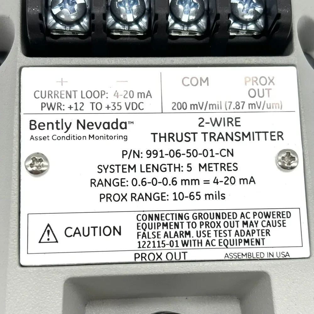 Hot Selling Bently Nevada Vibration Transmitter 991-01-XX-01-05 991-25-70-01-CN 991-06-50-01-00 2-wire Thrust Transmitter