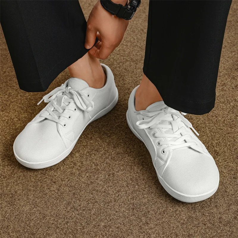 Personality Men Shoes Wide-Toe-Box Barefoot Shoes for Men Minimalist Breathable Comfortable Trail Walking Shoes Tenis Masculino